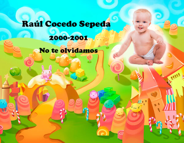 Lápida a color infantil 0988