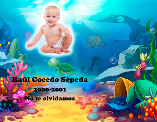 Lápida a color infantil 1361
