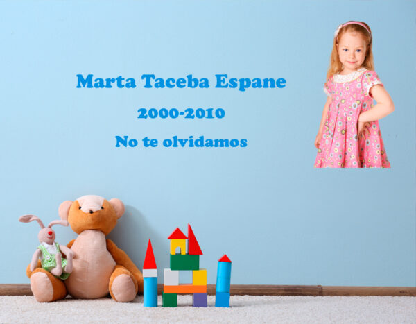 Lápida a color infantil 1969