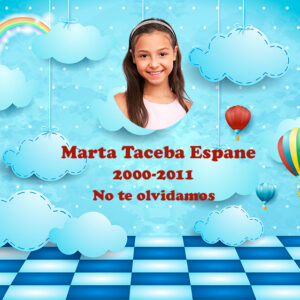 Lápida a color infantil 3147