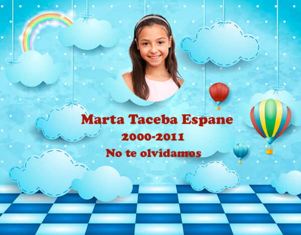 Lápida a color infantil 3147