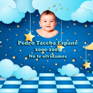 Lápida a color infantil 3475