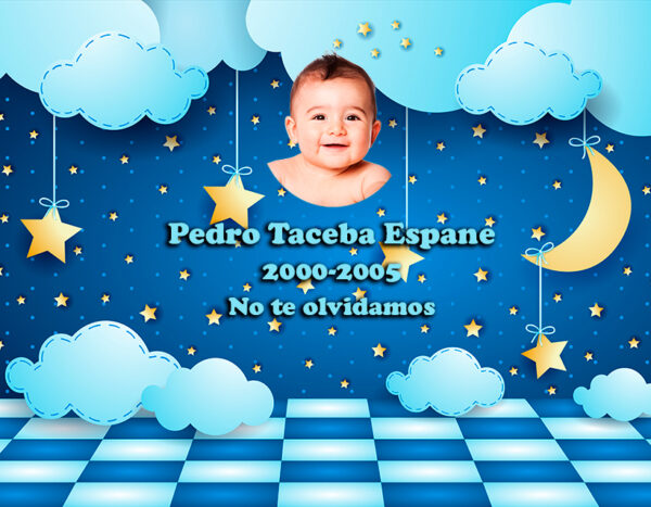 Lápida a color infantil 3475