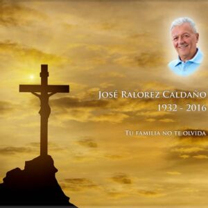 Lápida a color religiosos 2464