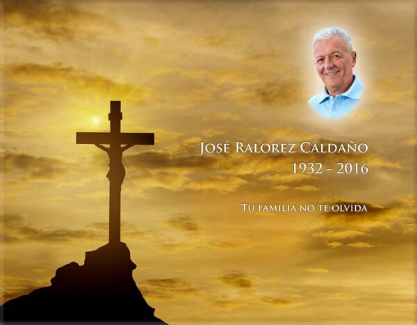 Lápida a color religiosos 2464