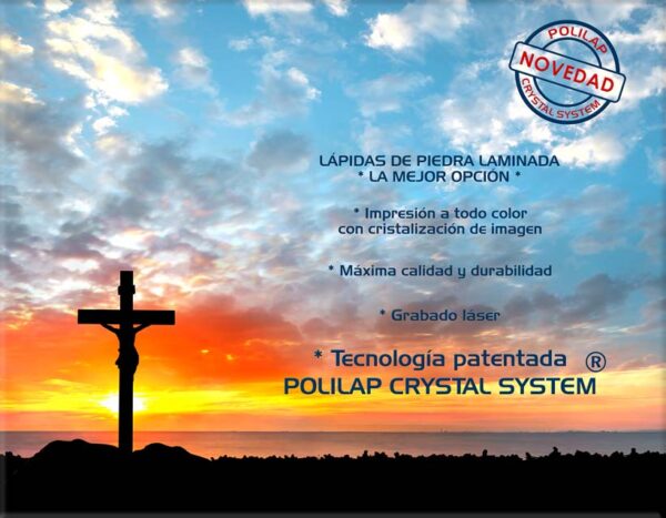 Lápida a color religiosos 6258